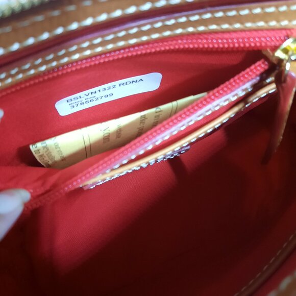 Dooney & Bourke Bitsy Bag NWT Dooney Bourke Red and White Striped Bitsy Bag - Picture 7 of 14